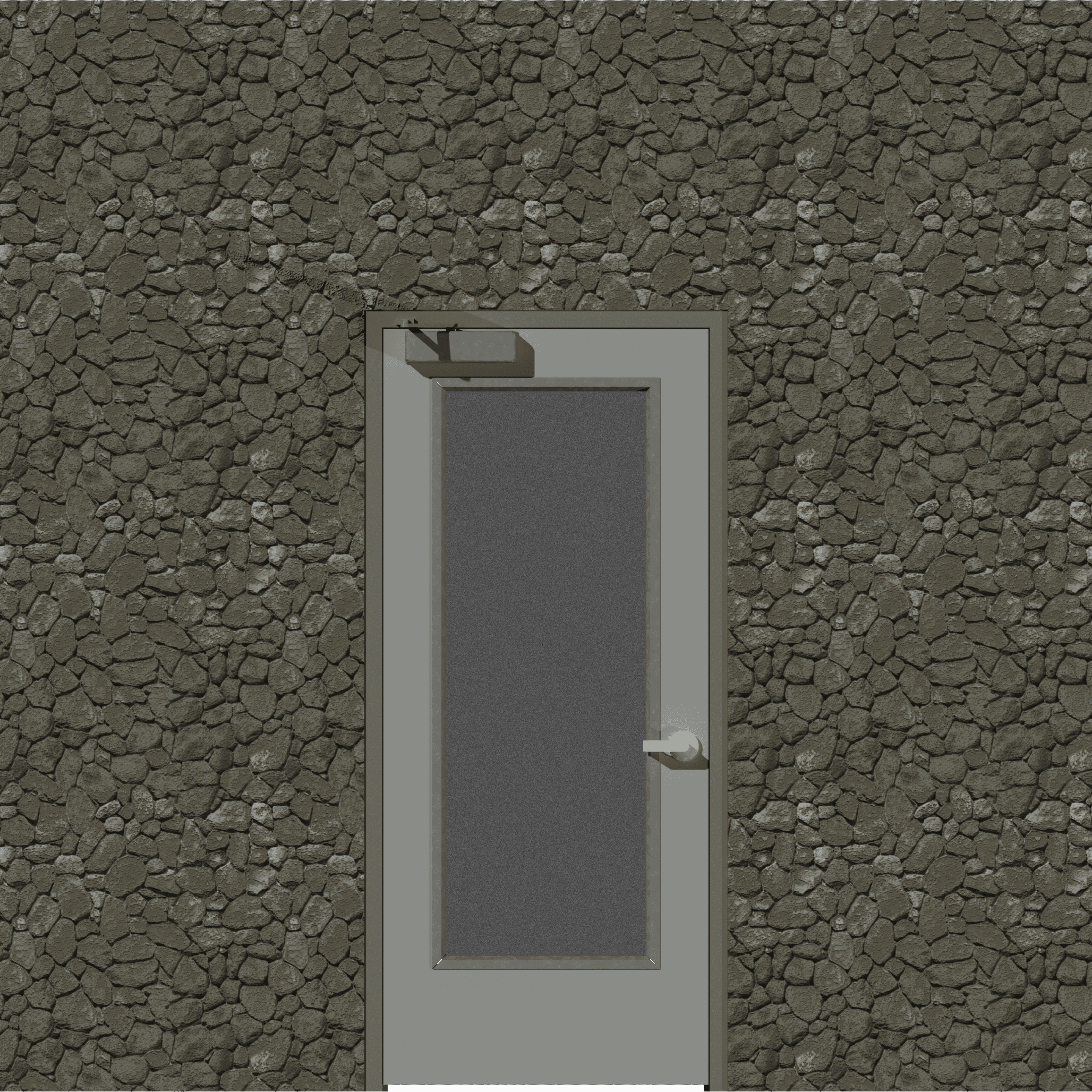 Full Glass Hollow Metal Door
